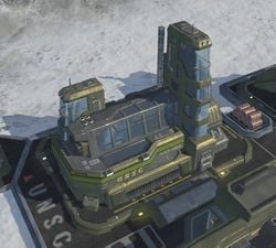 An in-game screenshot of the UNSC Field Armory.