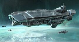 Halo Fleet Battles - Orion-class carrier.