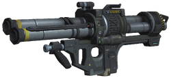 Halo: Reach Multiplayer Beta press kit images featuring a render of an M41 SPNKr.