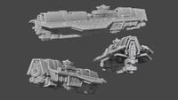 The Epoch-class carrier viewed from multiple angles.