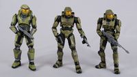 The Master Chief Evolution figures.