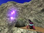 Shade Plasma bolts in mid-flight in Halo: Combat Evolved.