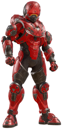 Render of the Tracer armor, introduced in the Battle of Shadow and Light update.