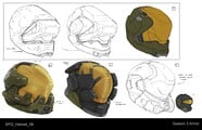 Early concept explorations for the helmet and its attachment.