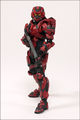 The Red/Steel Spartan Warrior figure.
