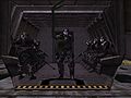 A squad of ODSTs aboard a Pelican in Halo 2 Vista.