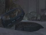 A watchtower platform knock out of suspension in Halo 2.