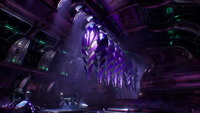 Seraphs docked inside the ship's hangar bay.