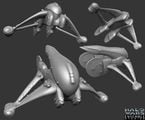 A high-poly view of the Banshee model in Halo Wars.