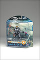 The silver Spartan Mark VI figure in package.