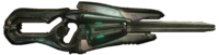 In-game right side view of a Type-55 Storm Rifle in Halo 4.