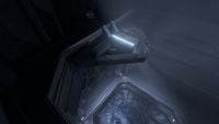 The Ghost skull sitting above the doorway in Halo 2: Anniversary.