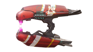 Render of the Sorrow of Teash Kewu R'shi'k-pattern plasma rifle.