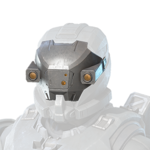 The Rampart helmet attachment from Halo Infinite