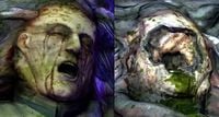 Jacob Keyes' face absorbed into the Proto-Gravemind.