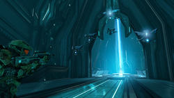 Cortana and Aggressor Sentinels are used to lure the Master Chief to the Librarian's essence on Requiem.