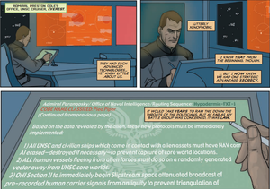 Preston Cole creates the Cole Protocol while on the UNSC Everest.