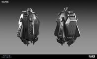 A render of the high-poly asset for the drop pod.