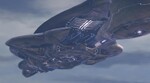 Large Covenant ships, such as the Shadow of Intent, have their Energy Projectors located on their underside.