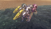 The many colored-armors for Unggoy Heavies in Halo 5: Guardians.