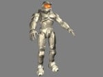 Render of the Mark VI armor with texture maps.