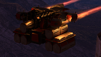 A siege-hauler carrying crates on Suban.