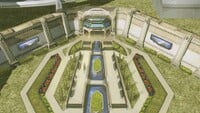 Concept art of the Arcadia Gardens.