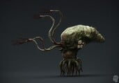 A render of the pod infector asset created for Halo Wars' cutscenes.