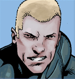 Close-up of Joel Thomas in Halo: Initiation Issue 2.