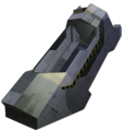 A left-side view of a cryo-chamber in Halo: Combat Evolved.