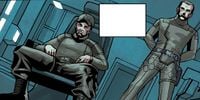 Terrence Hood and James Cutter on the bridge of UNSC Spirit of Fire in Halo: Escalation.