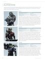 A page from the 2022 edition of the Halo Encyclopedia featuring Edward Buck, Michael Crespo, and Kojo Agu.