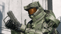 A Spartan prepares to pull the slide back on the Veteran Magnum.