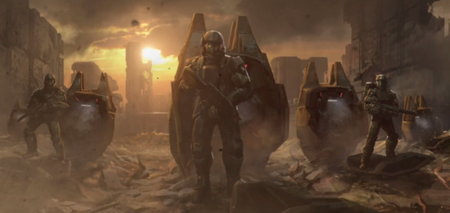 The ODST squad Alpha-Five in Halo: Spartan Strike.