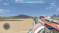 First-person view of The Answer in Halo 5: Guardians.