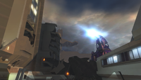 The Weevil charging its mortar in Digsite's Halo 2 E3 demo.