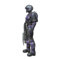 Profile view of the ODST/DEMO armor.