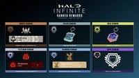 Ranked rewards for Season 01 of Halo Infinite's ranked experience.