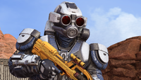 A Spartan wearing the Skarbnik helmet with the MMC Filter attachment.