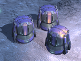 Three supply cases in Halo Wars.