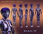 Early model of Cortana for Halo: Combat Evolved.
