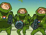 The Republican Space rangers within Grand Theft Auto IV. They appear to be wearing MJOLNIR armor.