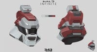 Concept art of the Santa-themed helmet featured in the operation.