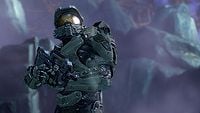 A screenshot of John-117 in Halo 4.