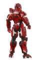 A render of the Enforcer armor; rear view.