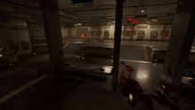 The mess hall aboard the Pillar of Autumn in Halo: Campaign Evolved.