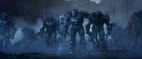Voridus leading a pack on Installation 00 in Halo Wars 2.