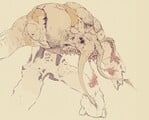 Concept sketch of a tank form in Halo: Campaign Evolved.