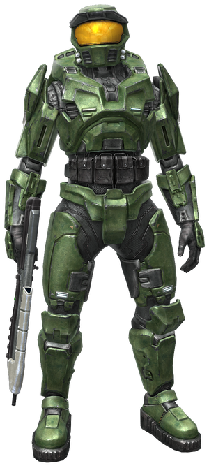 A render of John-117, as he appears in Halo: Fireteam Raven.
