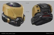 Finalized concept art of the Project CORSAC helmet.